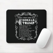 Tapis De Souris Ce que j'ai plus confiance que Donald Trump Anti P (Avec souris)