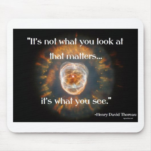 Tapis De Souris Ce que vous voyez (Devant)
