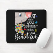 Tapis De Souris Ce Qui Vous Rend Différent Vous Rend Beau - Aut (Avec souris)