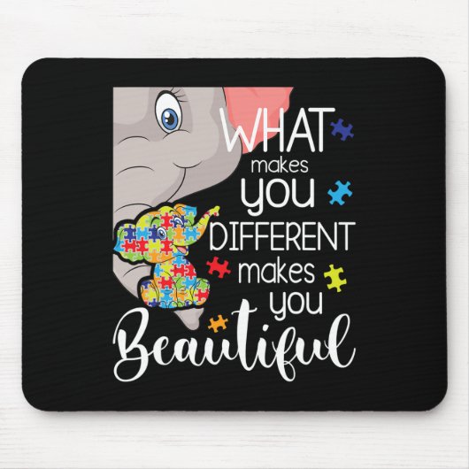 Tapis De Souris Ce Qui Vous Rend Différent Vous Rend Beau - Aut (Devant)
