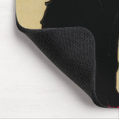 Tapis De Souris Ce Soir Conversation Noir Chat noir, Art Nouveau V (Coin)