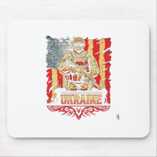 Tapis De Souris Ce vétéran soutient l'Ukraine Soutenez l'Ukraine V