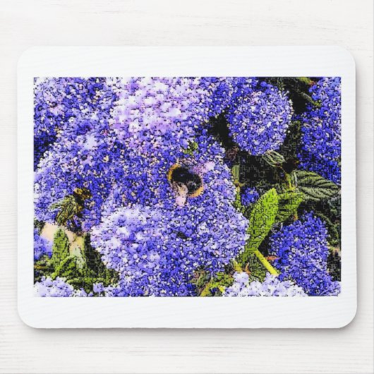 Tapis De Souris Ceanothus Flower Bee (Devant)