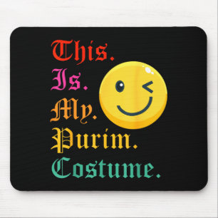 Tapis De Souris Ceci est mon costume de Pourim drôle juif 