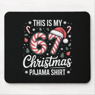 Tapis De Souris Ceci est mon pyjama de Noël 67 67 mème garçons Gen