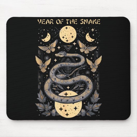 Tapis De Souris Celebrate Chinese New Year Of The Snake 2025 Moon (Devant)