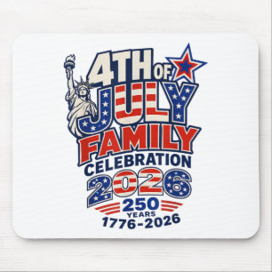 Tapis De Souris Célébration de la fête familiale du 14 juillet 202