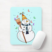 Tapis De Souris Célébration de Snowman Mousepad (Avec souris)