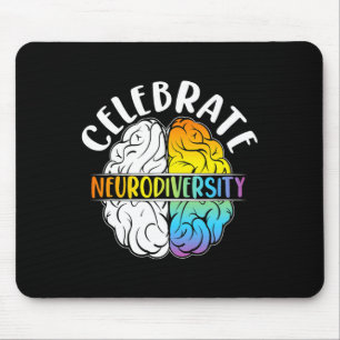 Tapis De Souris Célébrer la neurodiversité Santé mentale Autisme A