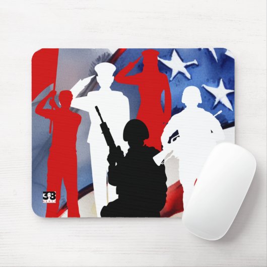 Tapis De Souris Célébrer les anciens combattants (Avec souris)