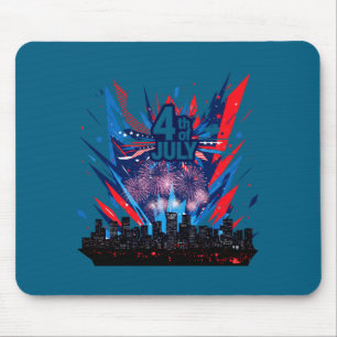 Tapis De Souris Célébrez l'indépendance des États-Unis le 4 juille