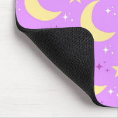 Tapis De Souris Céleste Lune étoiles Motif violet Arrière - plan (Coin)
