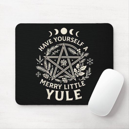 Tapis De Souris Celestial Have Yourself A Merry Little Solstice Yu (Avec souris)