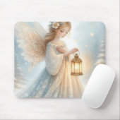 Tapis De Souris Celestial Winter Angel Lantern of Comfort (Avec souris)