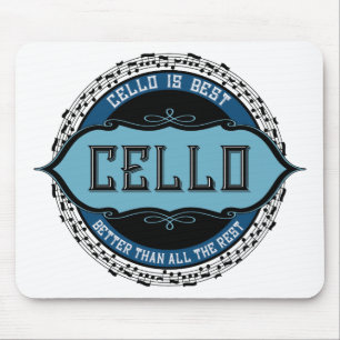 Tapis De Souris Cello Best Music Note Circle