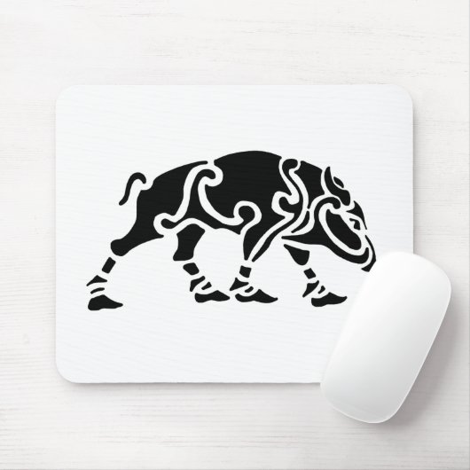 Tapis De Souris Celtic Boar Mousepad (Avec souris)