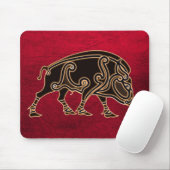 Tapis De Souris Celtic Boar Mousepad (Avec souris)