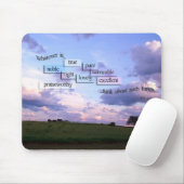 Tapis De Souris Celui qui soit… mousepad vrai (Avec souris)
