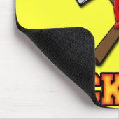 TAPIS DE SOURIS CENDRE DE COUP-DE-PIED DE SAPEURS-POMPIERS (Coin)