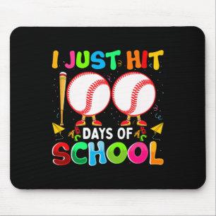 Tapis De Souris Cent jours d'école Baseball Centième jour Garçon