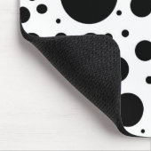 Tapis De Souris Centaines de points et cercles noirs dans la (Coin)