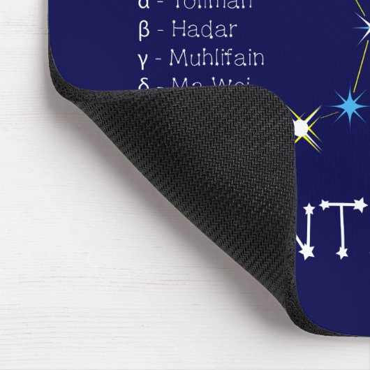 Tapis De Souris Centaurus de constellation de l'hémisphère Sud (Coin)