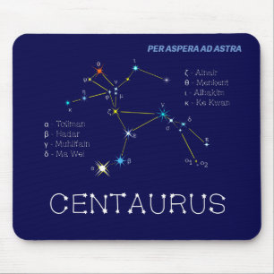 Tapis De Souris Centaurus de constellation de l'hémisphère Sud