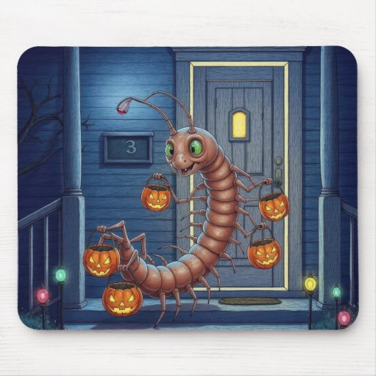 Tapis De Souris Centipède d'Halloween (Devant)