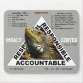 Tapis de souris central d'impact avec Short Cuts (Devant)