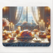 Tapis De Souris Centre de table de dinde de Thanksgiving (Devant)