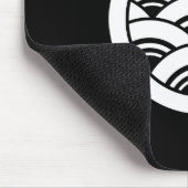 Tapis De Souris Cercle avec Seigaiha (Coin)