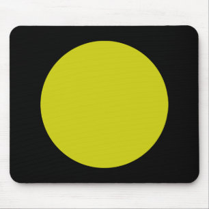 Tapis De Souris Cercle - Banane et noir