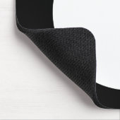 Tapis De Souris Cercle - Blanc avec noir (Coin)