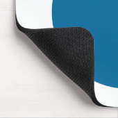 Tapis De Souris Cercle - bleu désert avec blanc (Coin)