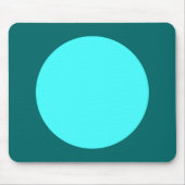 Tapis De Souris Cercle - bleu glace et vert mousse (Devant)