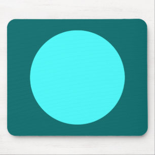 Tapis De Souris Cercle - bleu glace et vert mousse