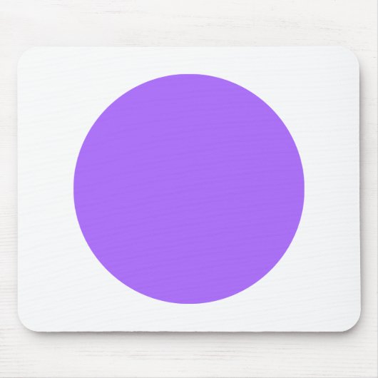 Tapis De Souris Cercle - bleu violet sur blanc (Devant)