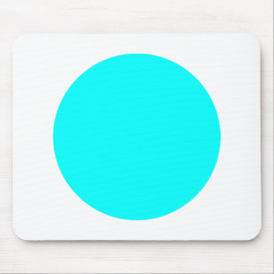 Tapis De Souris Cercle - Cyan et blanc