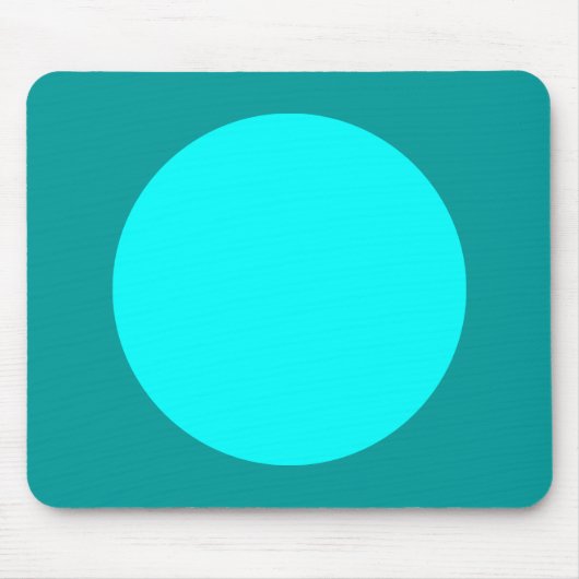 Tapis De Souris Cercle - Cyan et Ocean Green (Devant)