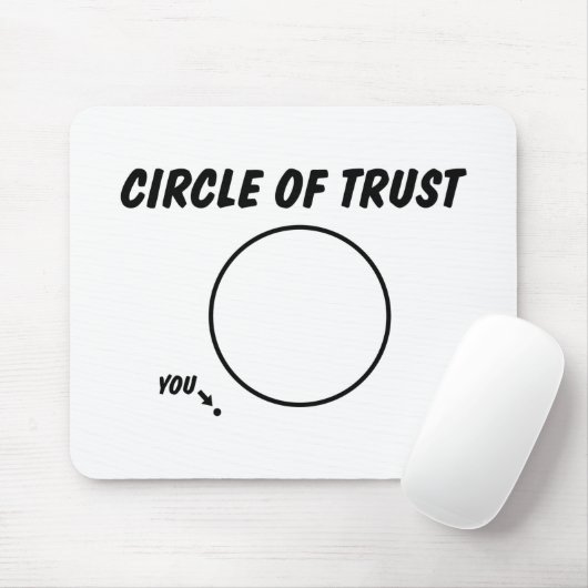 TAPIS DE SOURIS CERCLE DE FIDUCIE FUNNY (Avec souris)