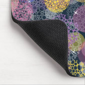 Tapis De Souris Cercle de points Polka de la Cute Abstraite (Coin)