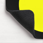 Tapis De Souris Cercle - Jaune et noir (Coin)