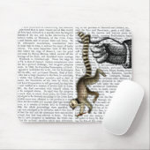 Tapis De Souris Cercle Lémur à bout sur doigt 2 (Avec souris)