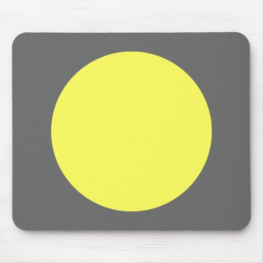 Tapis De Souris Cercle - lt Yellow et gris (Devant)