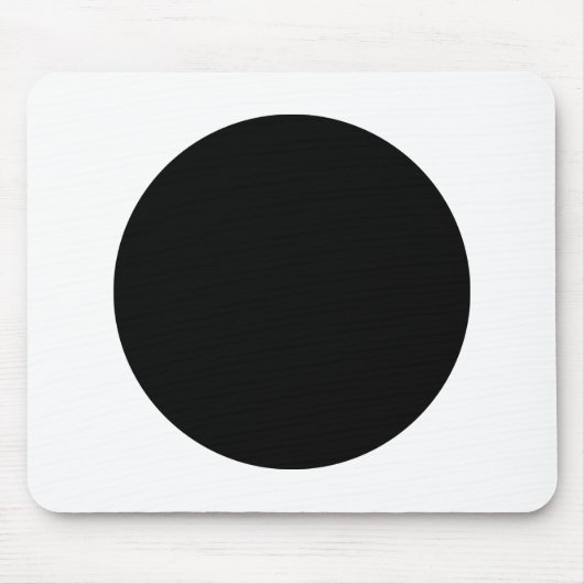Tapis De Souris Cercle - noir et blanc (Devant)
