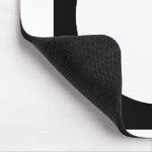 Tapis De Souris Cercle noir et blanc, conception géométrique simpl (Coin)