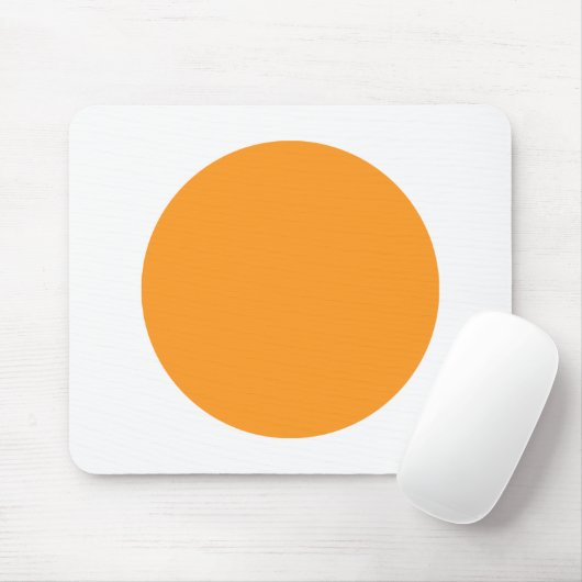 Tapis De Souris Cercle - Orange clair avec blanc (Avec souris)