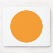 Tapis De Souris Cercle - Orange clair avec blanc (Devant)