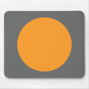 Tapis De Souris Cercle - Orange clair avec gris