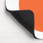 Tapis De Souris Cercle - Orange d'automne avec blanc (Coin)